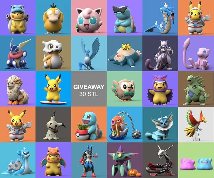 STL - scrazyone giveaway models