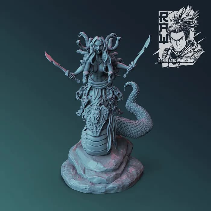STL - scynthiagorgonminiboss render 2