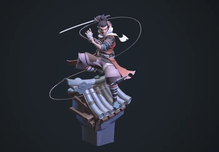 STL - sekiro statue obj