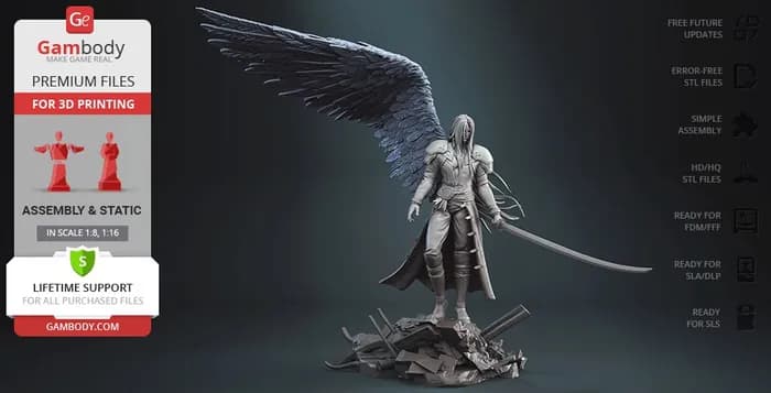 STL - Sephiroth, el guerrero alado