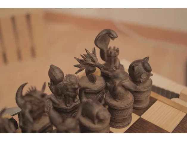 STL - Set de ajedrez de Pokemon