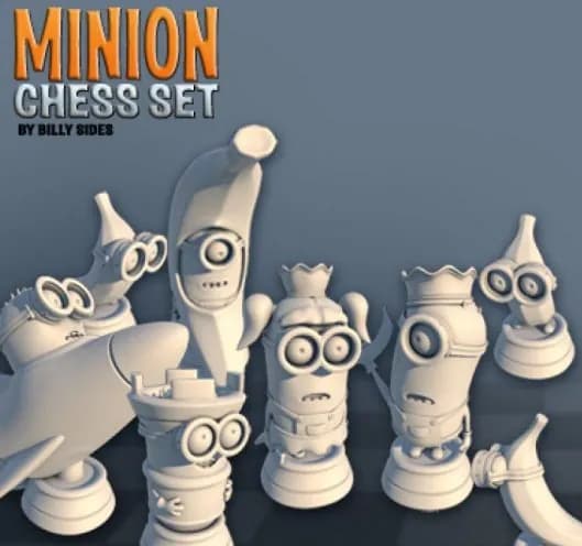 STL - Set de ajedrez Minion