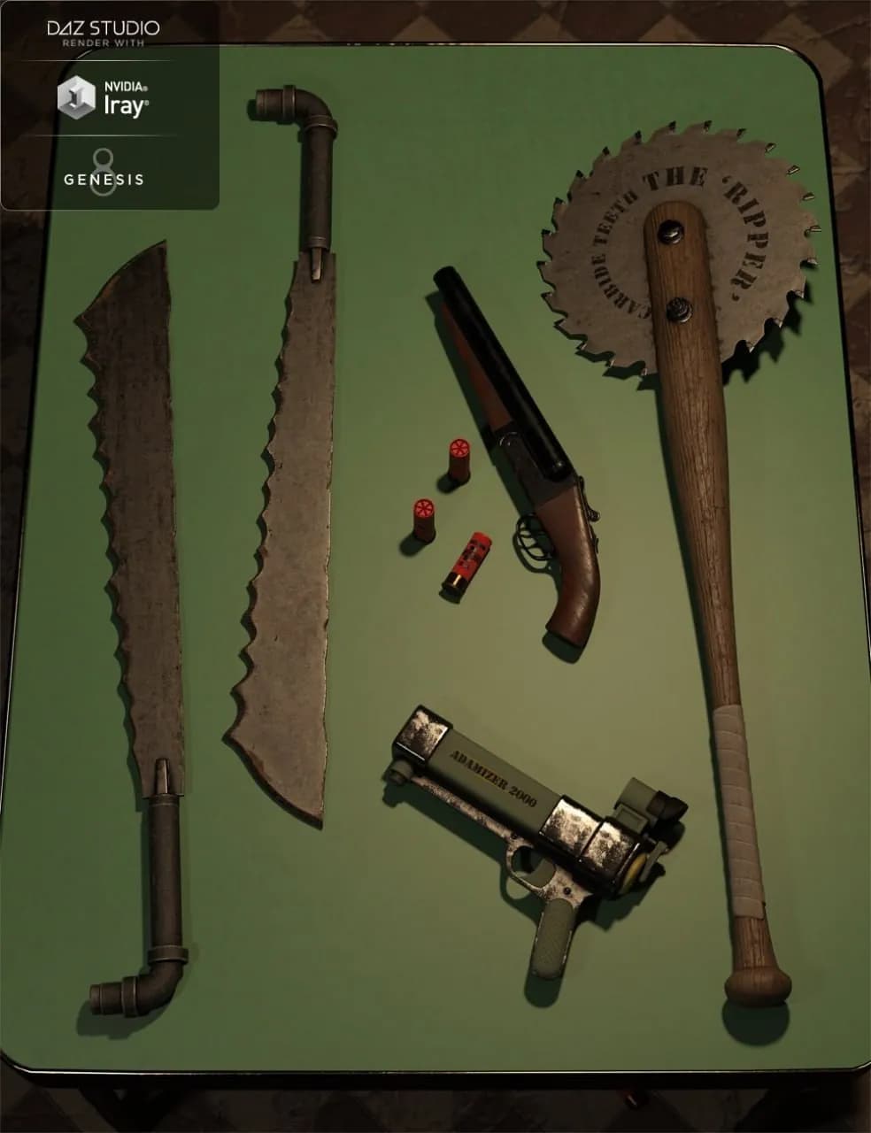 STL - Set de armas post apocalípticas