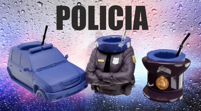 STL - Set de mates policía