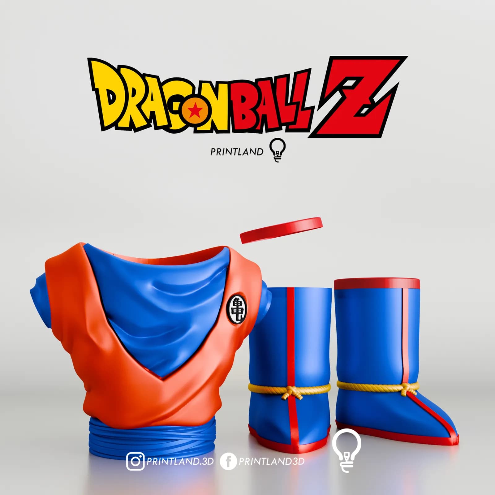 STL - Set Matero Goku Dragon Ball Z render 2