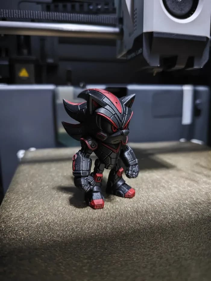 STL - Shadow the Hedgehog Mecanizado render 2