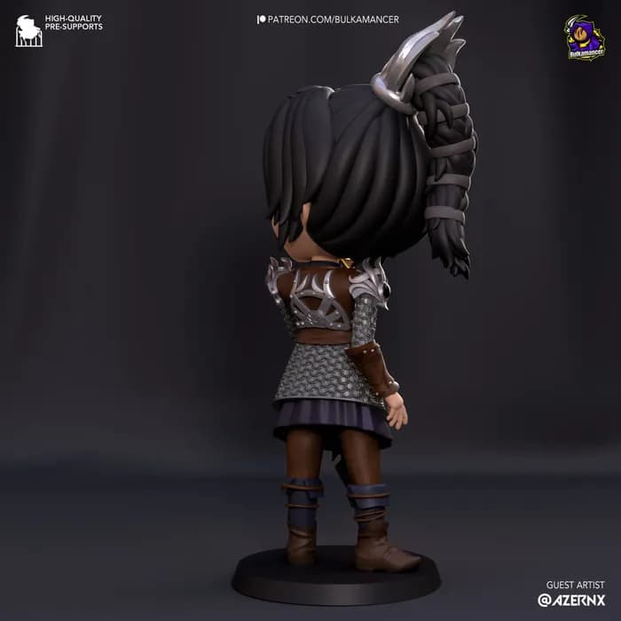 STL - Shadowheart Chibi render 2