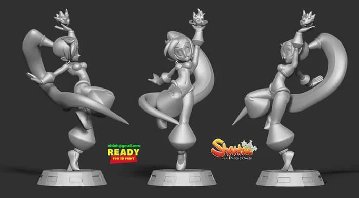 STL - shantae render 3