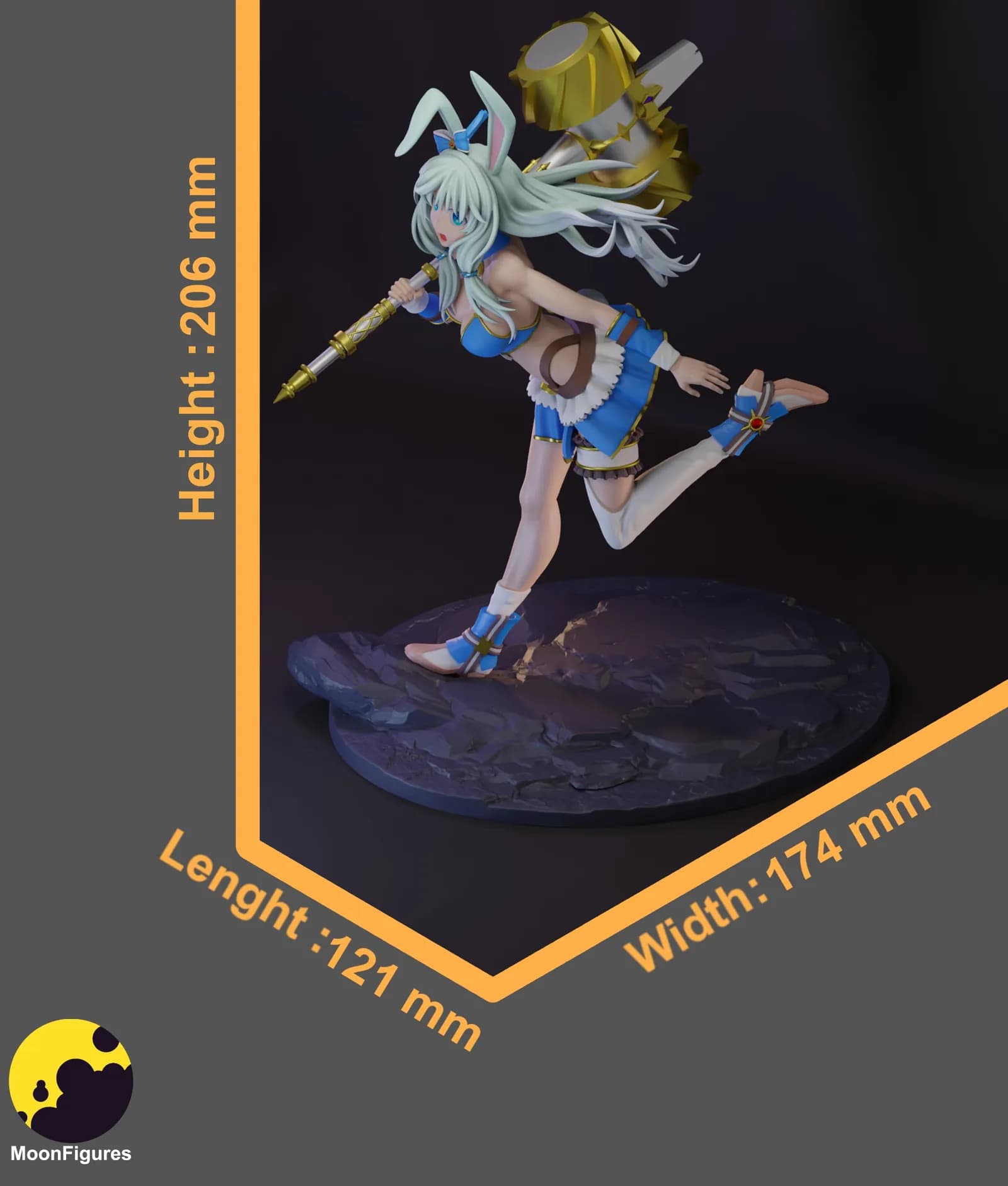 STL - Shea Haulia Figura Anime render 3