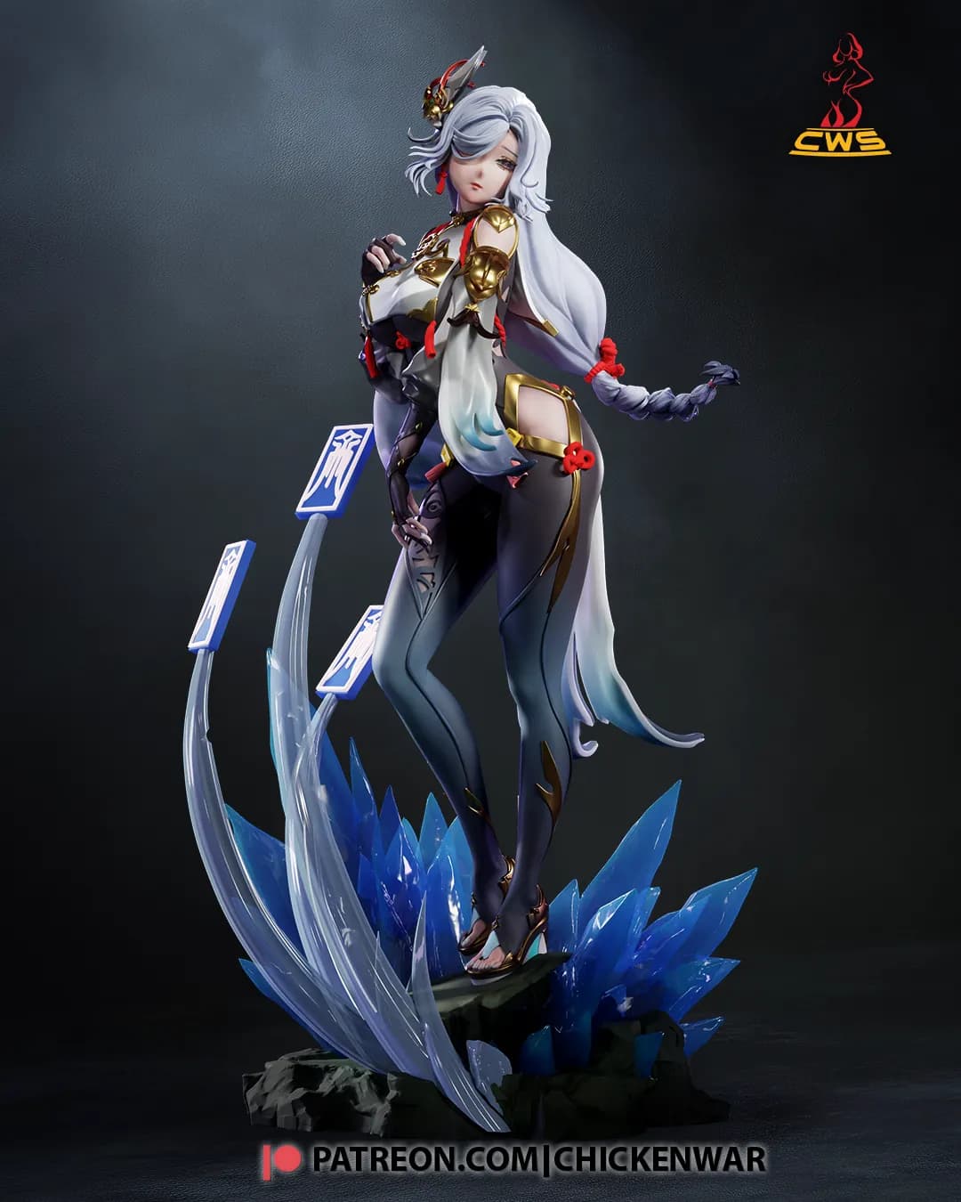 STL - Shenhe de Genshin Impact render 3