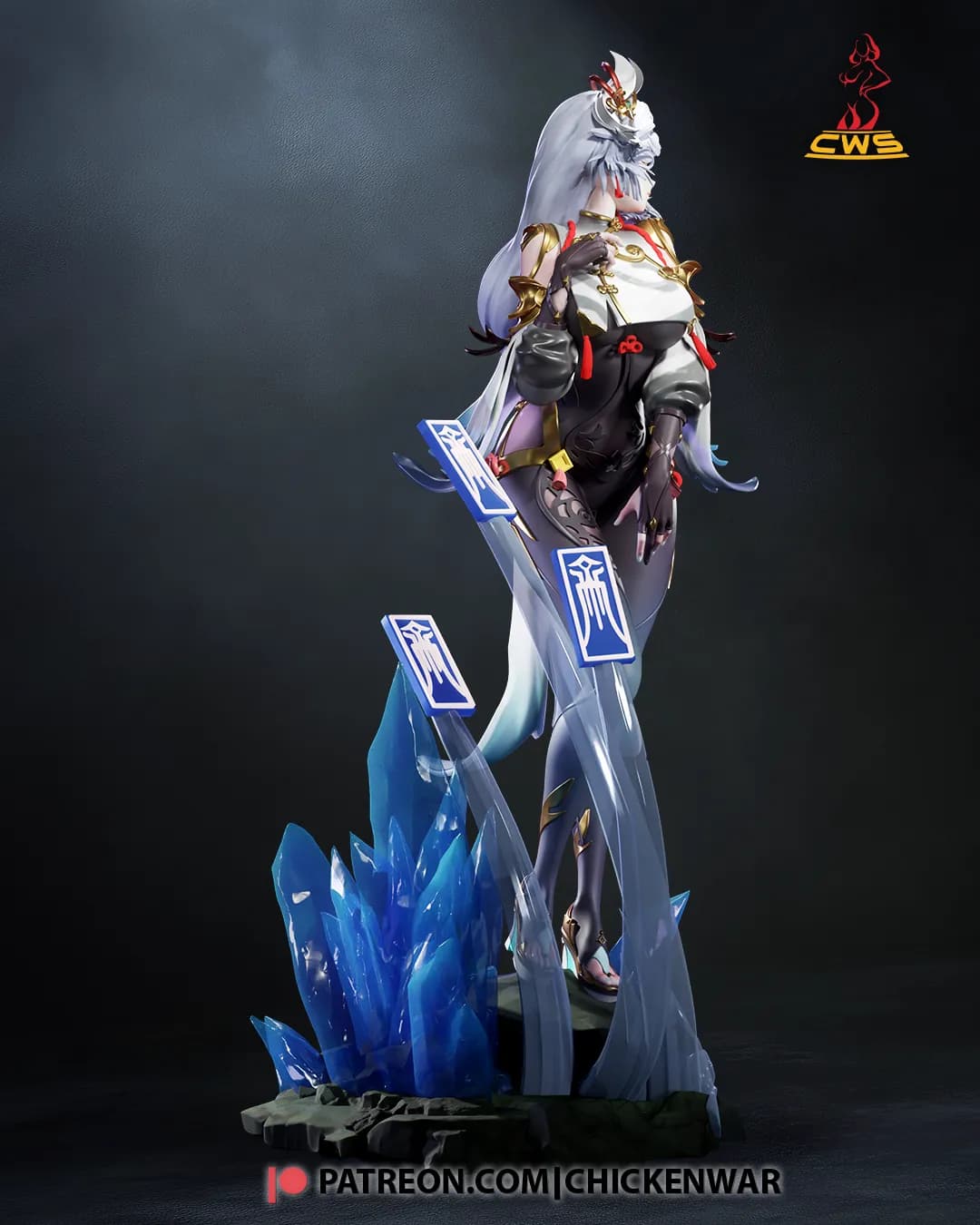 STL - Shenhe de Genshin Impact render 4