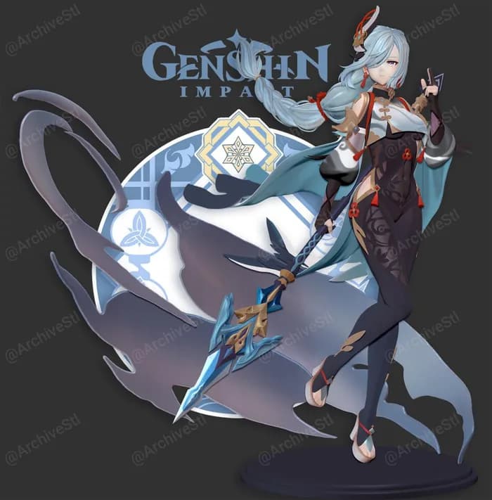 STL - shenhe genshin impact