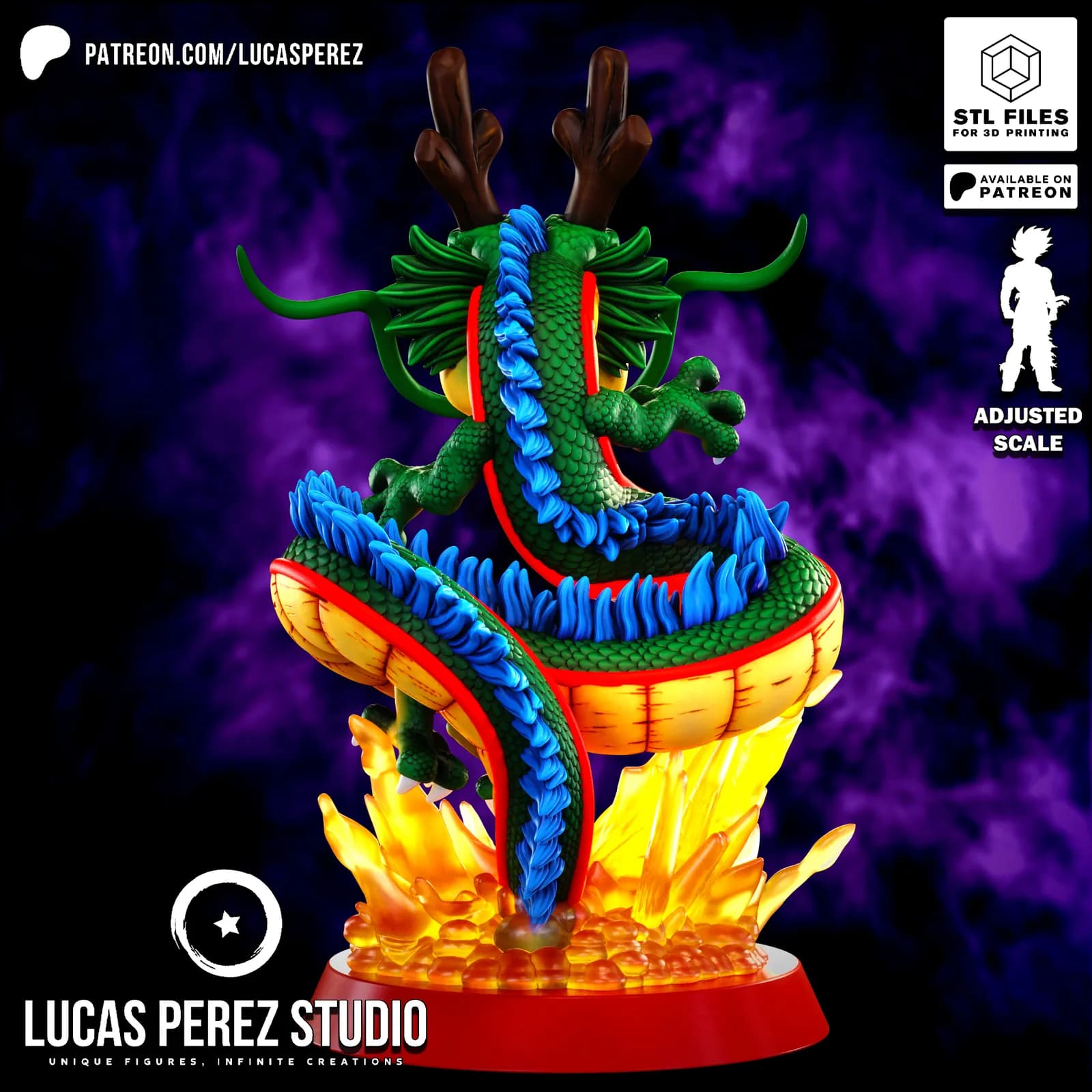STL - Shenron render 3