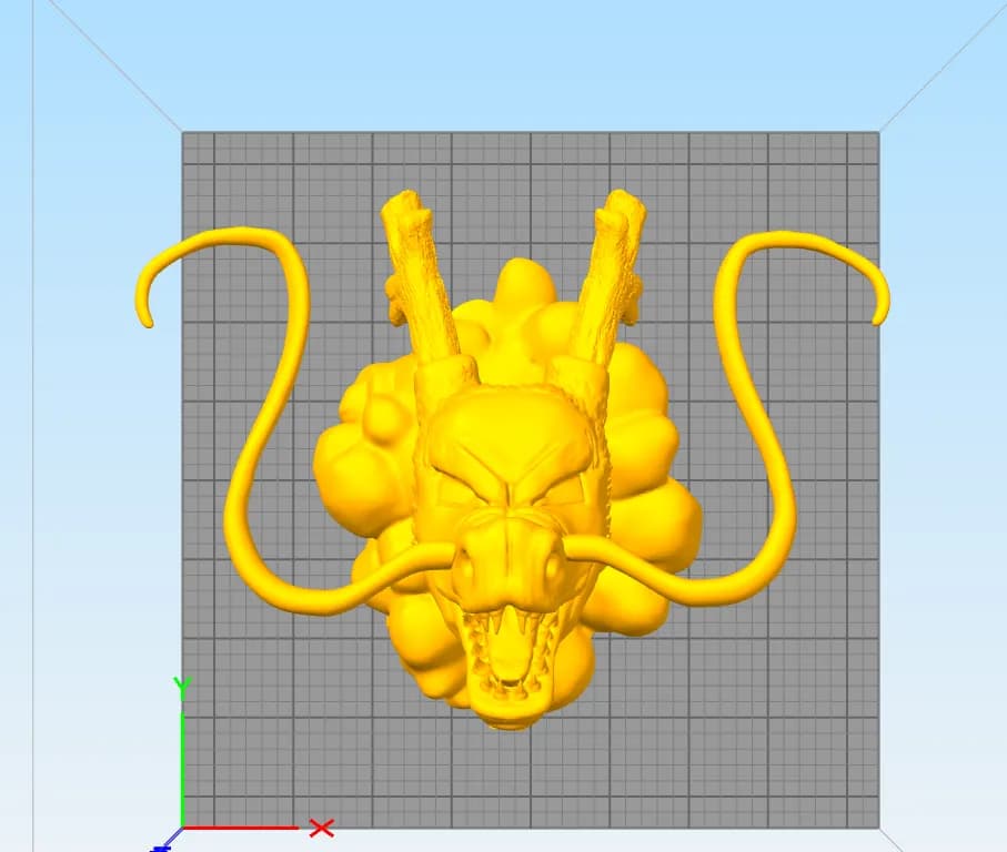 STL - Shenron Figura render 2