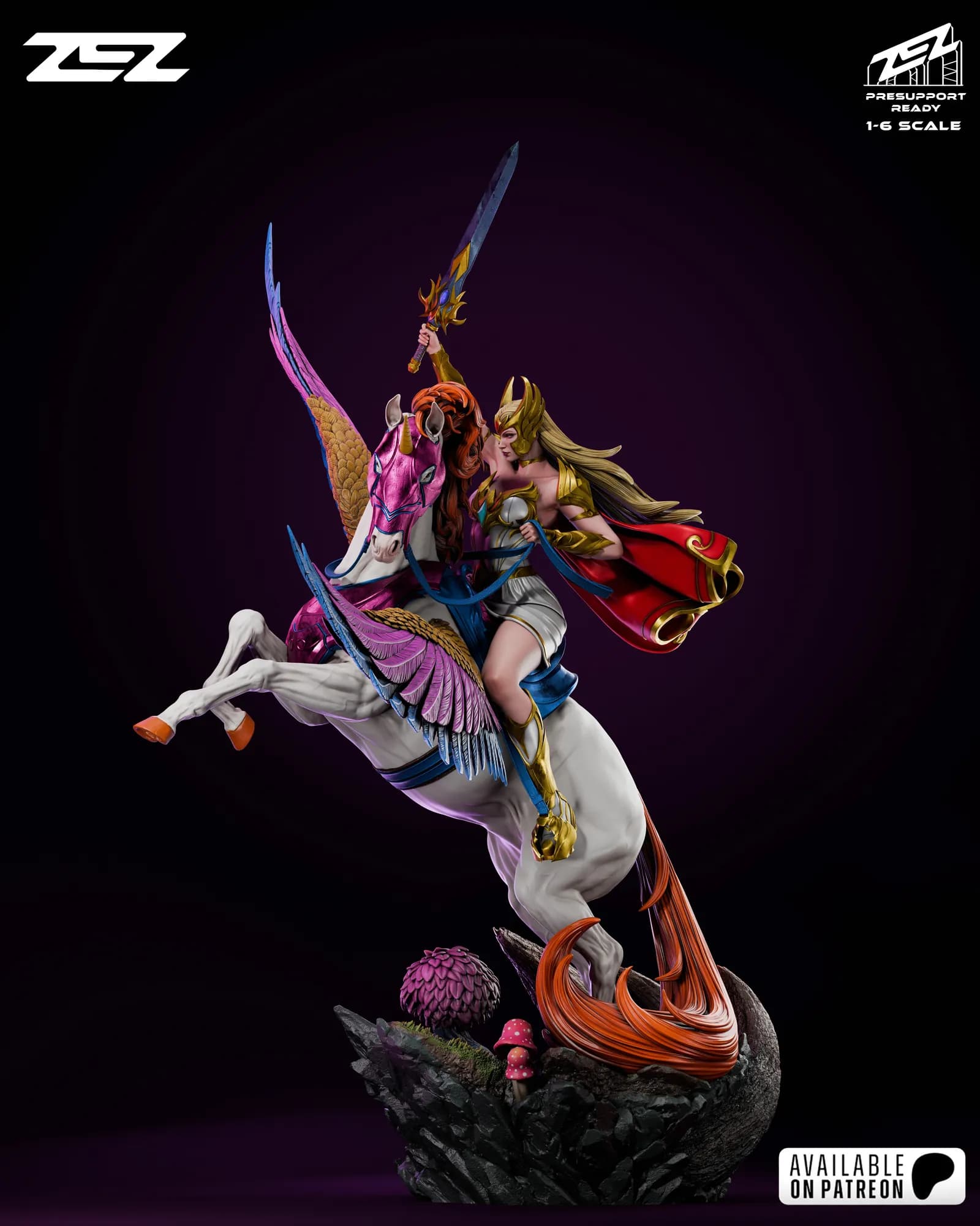 STL - Shera y busto render 5