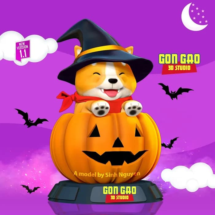 STL - shiba halloween season