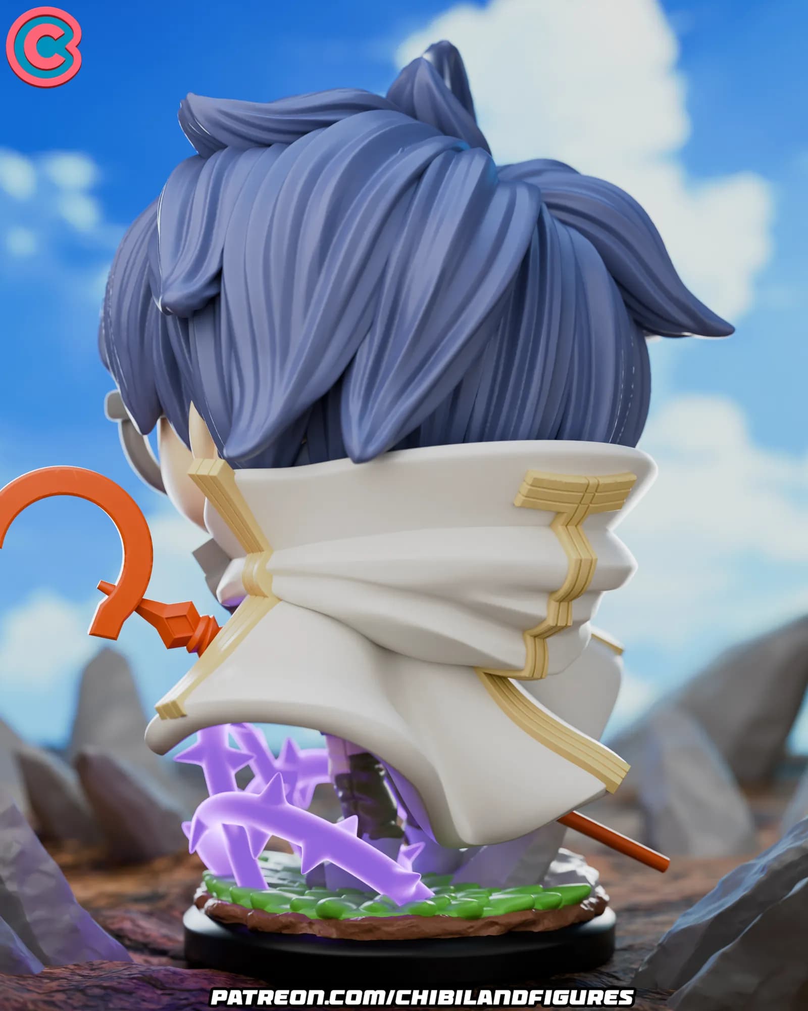 STL - Shiroe Funko Chibi Figura render 5
