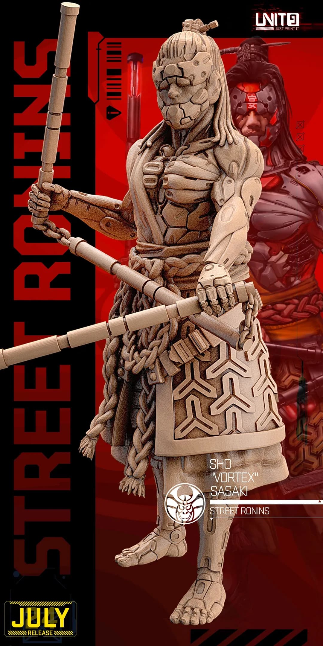STL - Sho "Vortex" Sasaki Street Ronins render 2