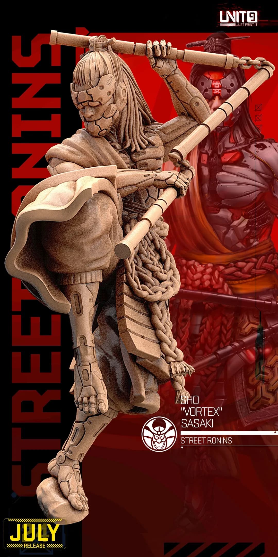 STL - Sho "Vortex" Sasaki Street Ronins render 4