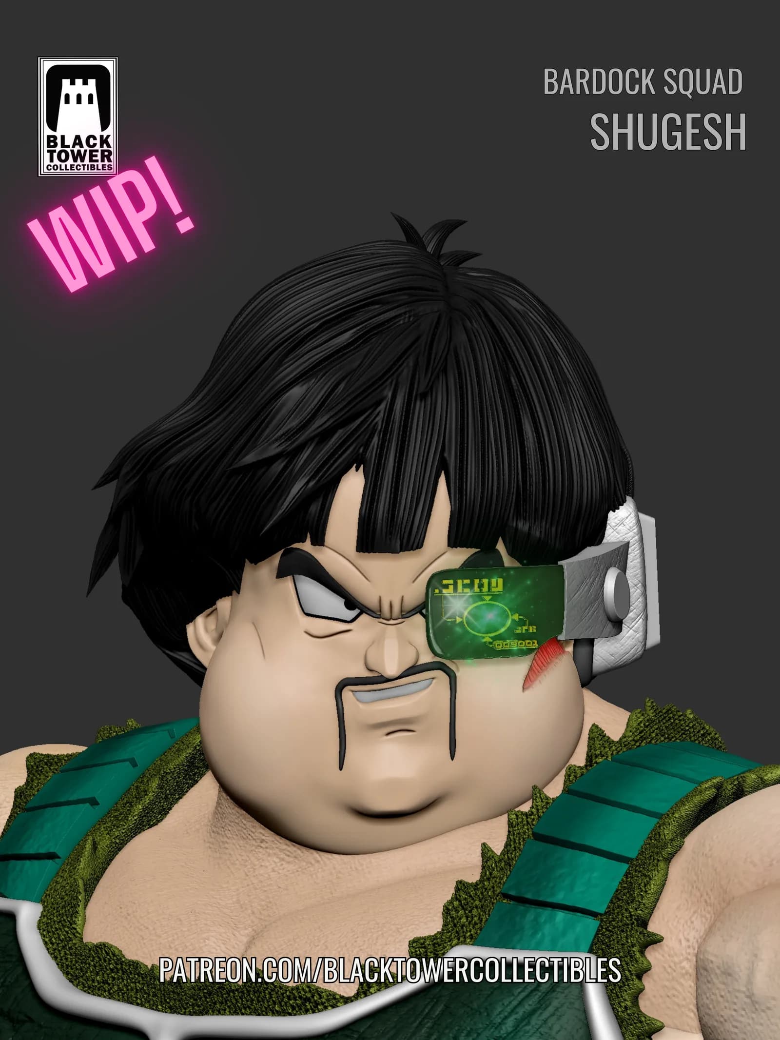 STL - Shugesh Escuadrón de Bardock render 2