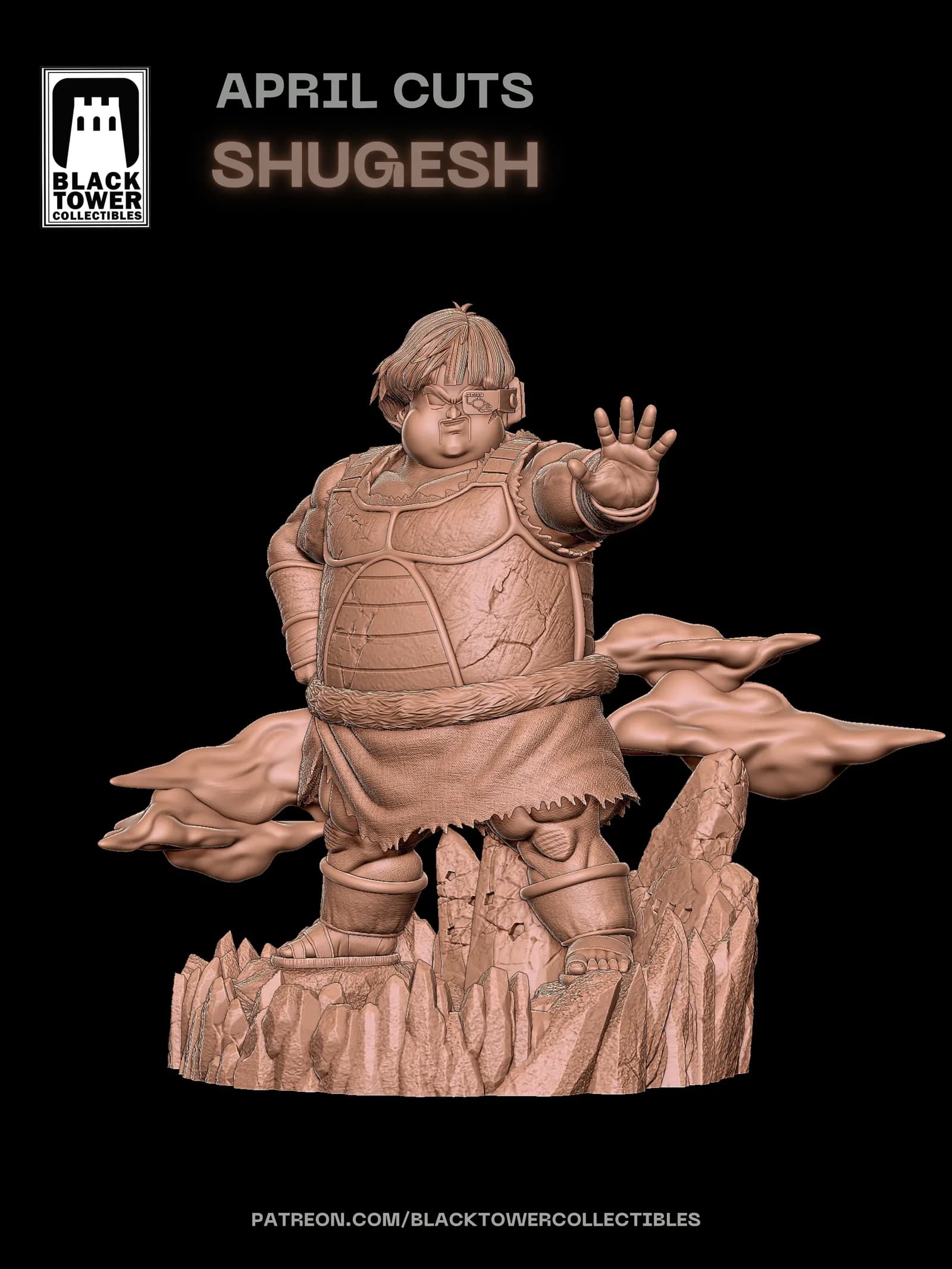 STL - Shugesh Escuadrón de Bardock render 3