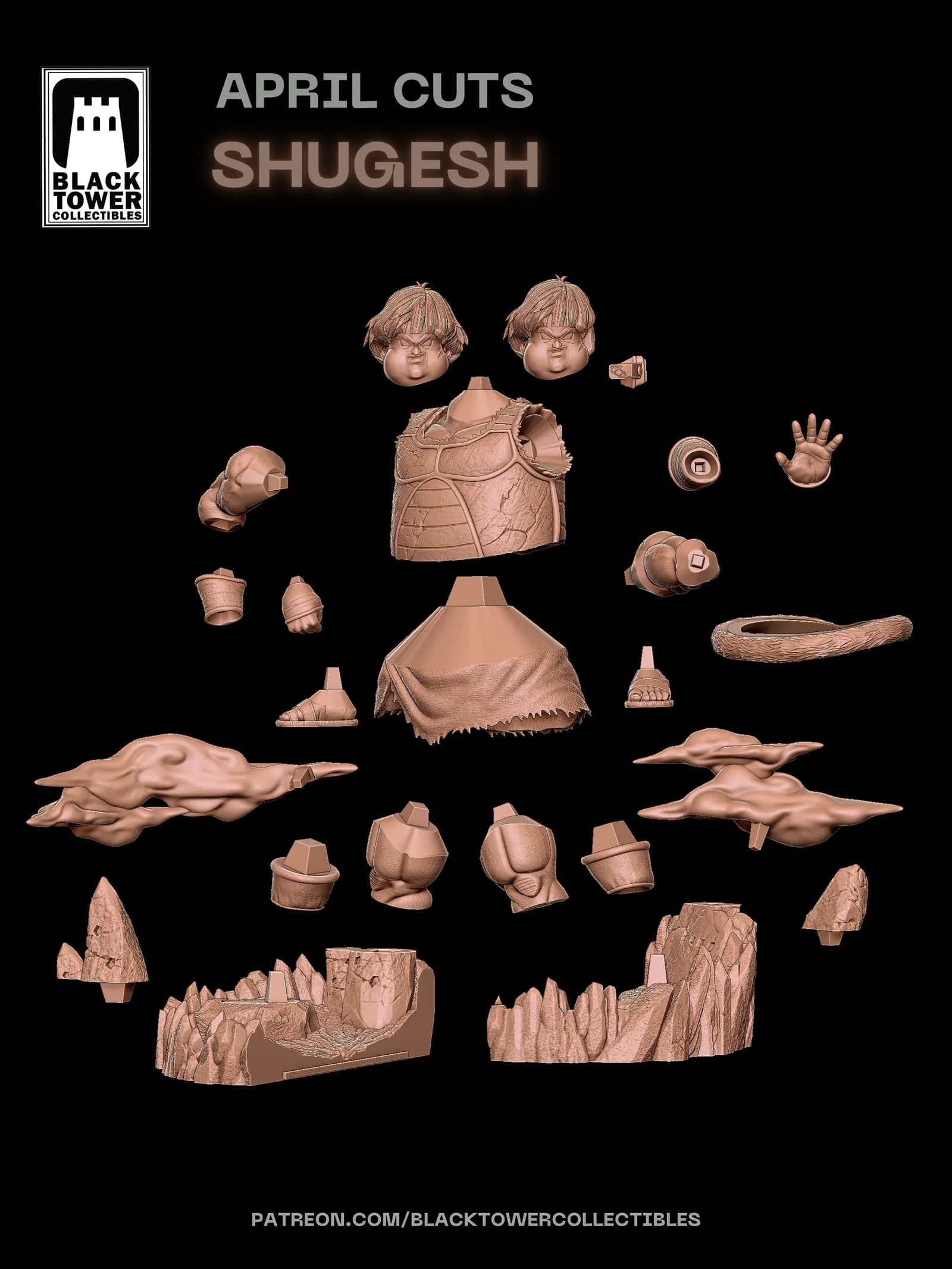 STL - Shugesh Escuadrón de Bardock render 4