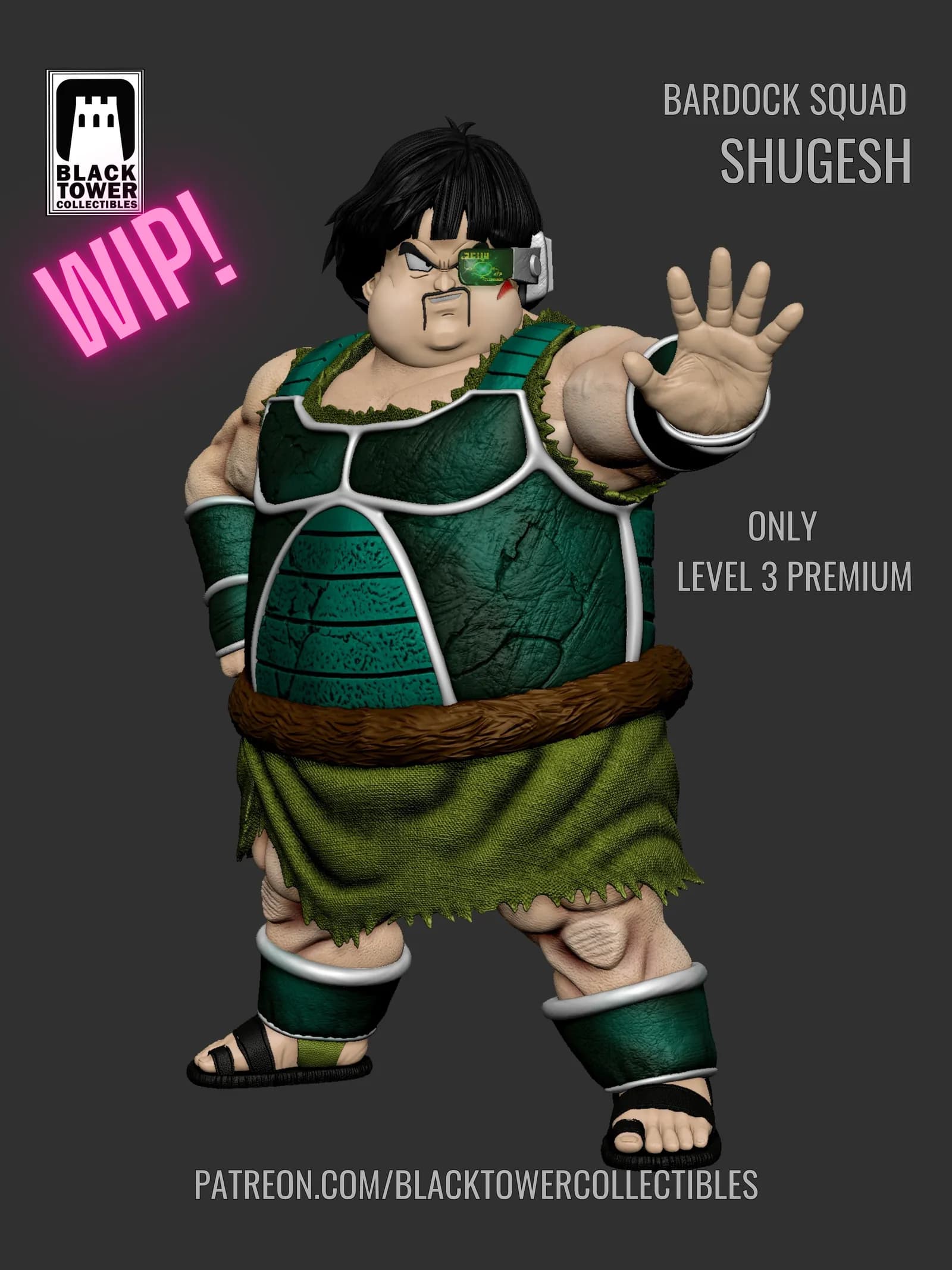 STL - Shugesh Escuadrón de Bardock render 5