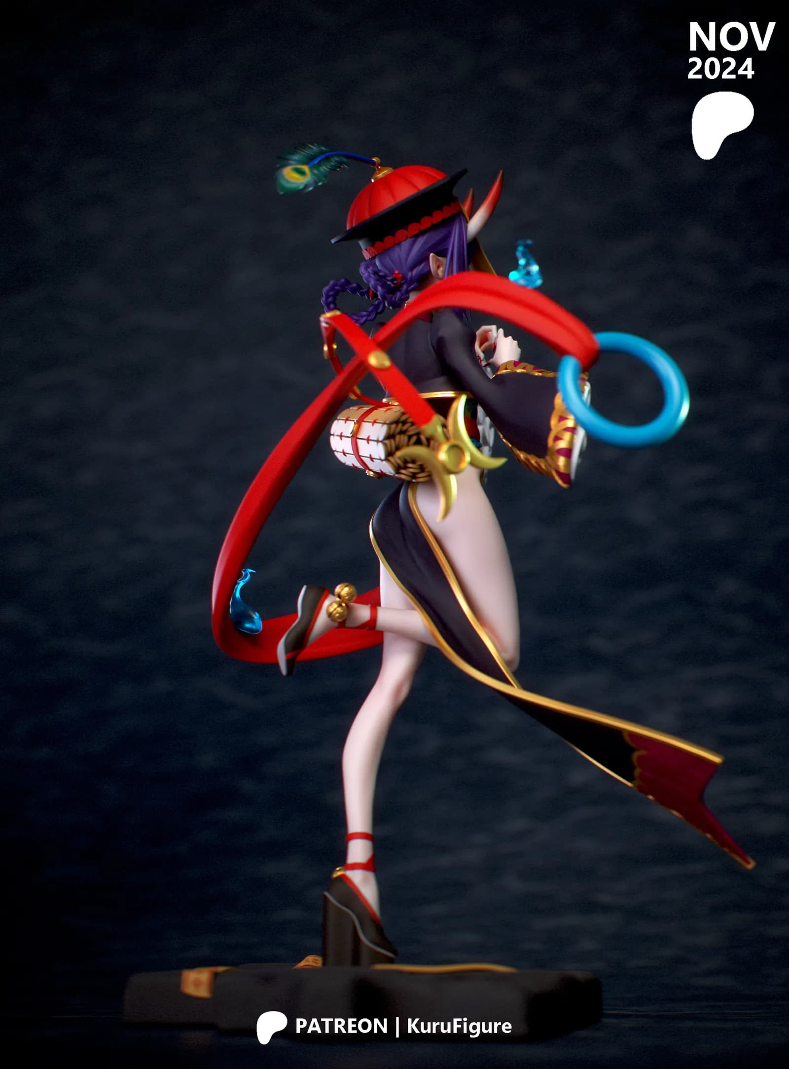 STL - Shuten Douji Figura render 4