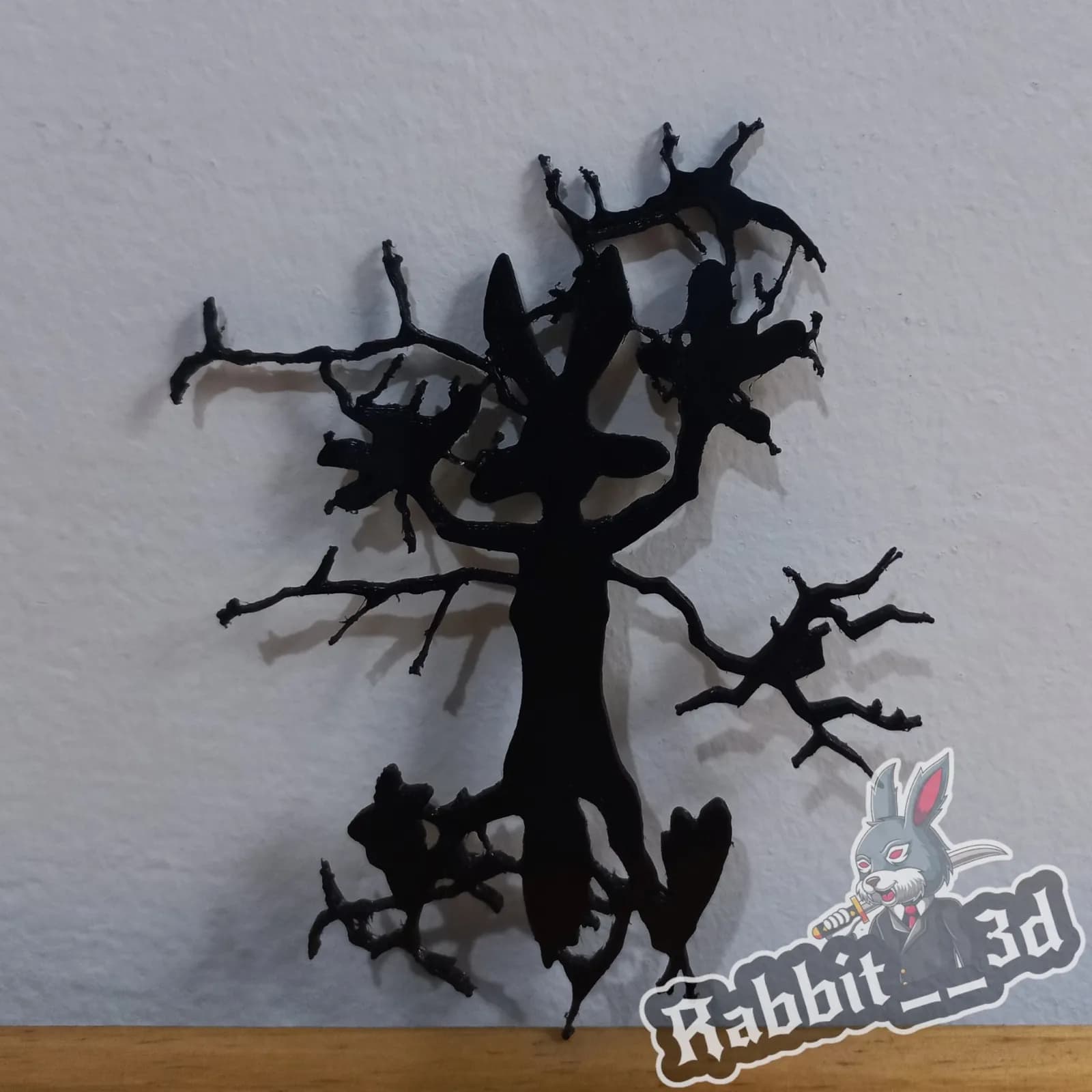 STL - Silueta de árbol seco render 2