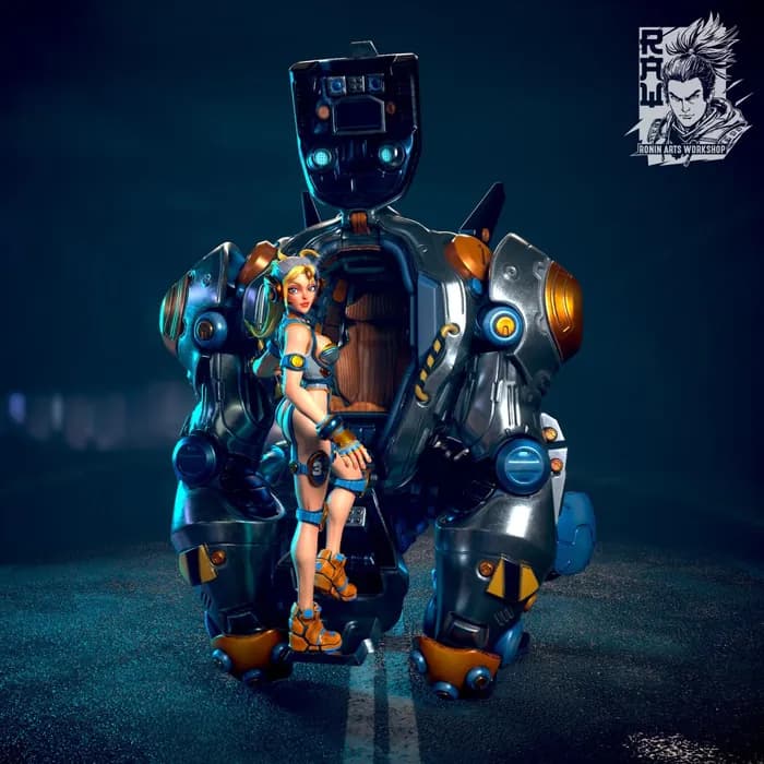 STL - silverback and jane mini diorama