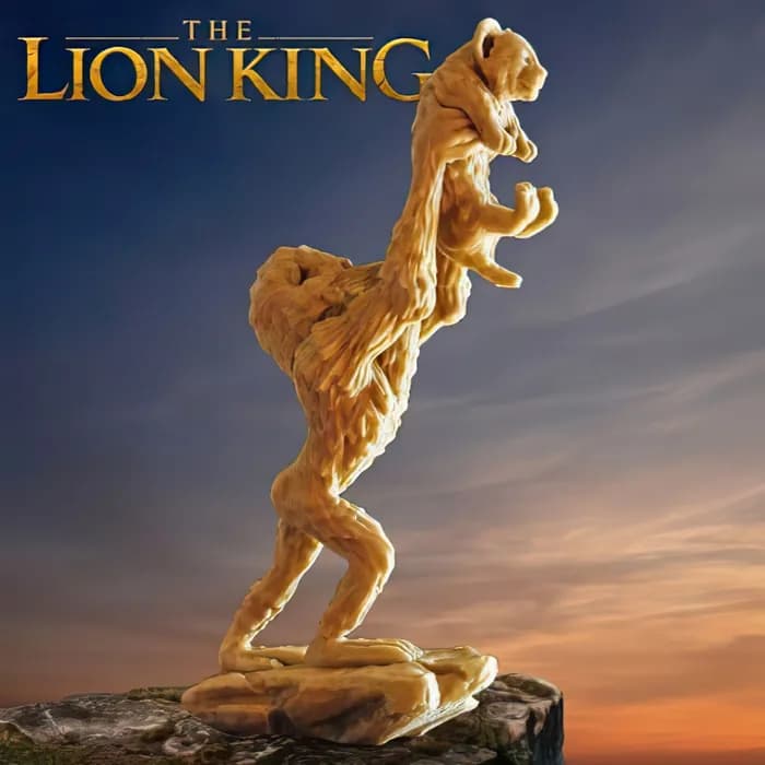 STL - simba and rafiki the lion king
