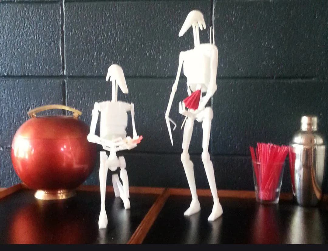 STL - Skeleton de fiesta con sombrilla