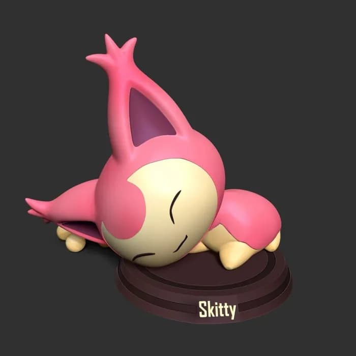 STL - skitty pokemon fanart