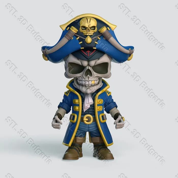 STL - skull pirate