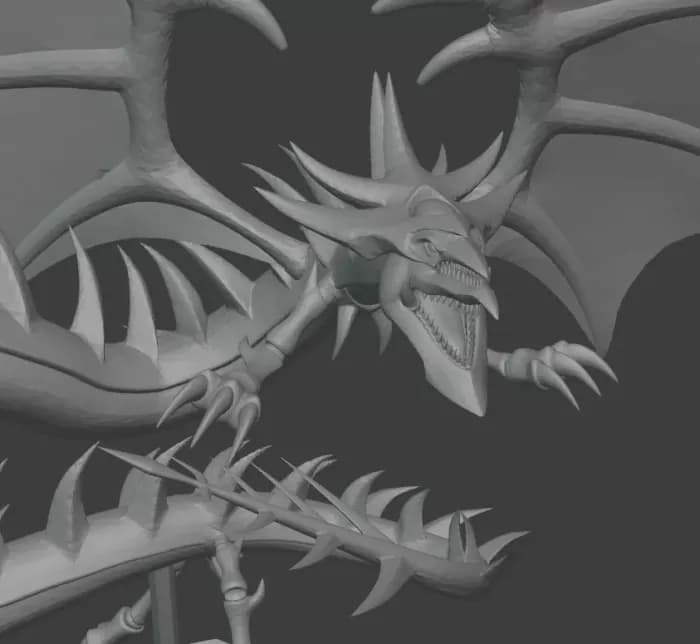 STL - Slifer el Dragón del Cielo render 2