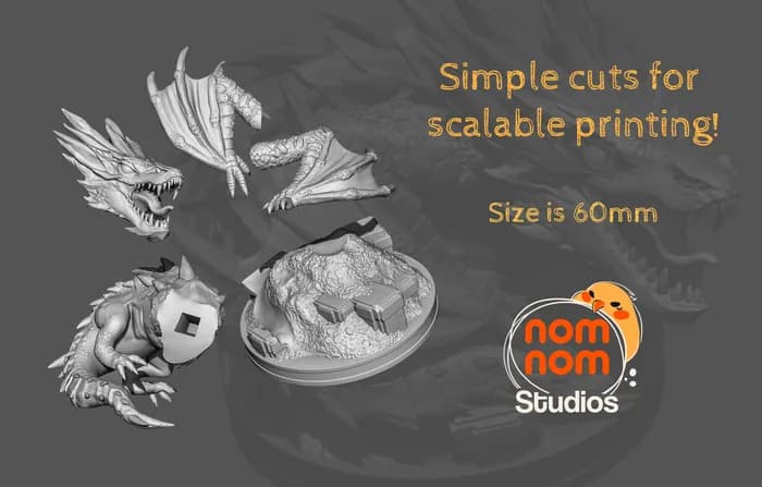 STL - Smaug El Hobbit render 3
