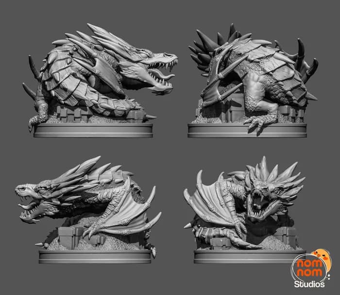 STL - Smaug El Hobbit render 4