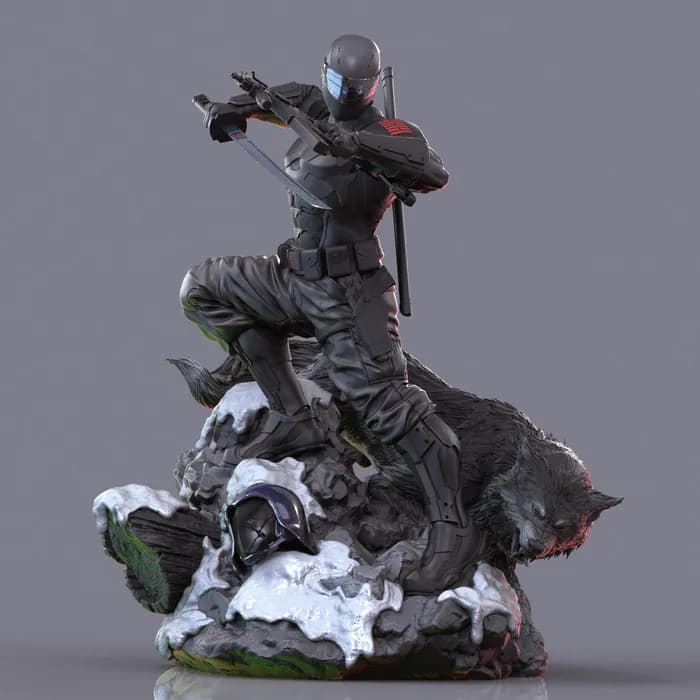 STL - Snake Eyes con lobo