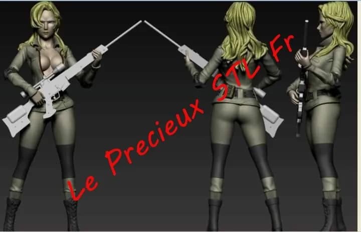 STL - Sniper Wolf figura de acción