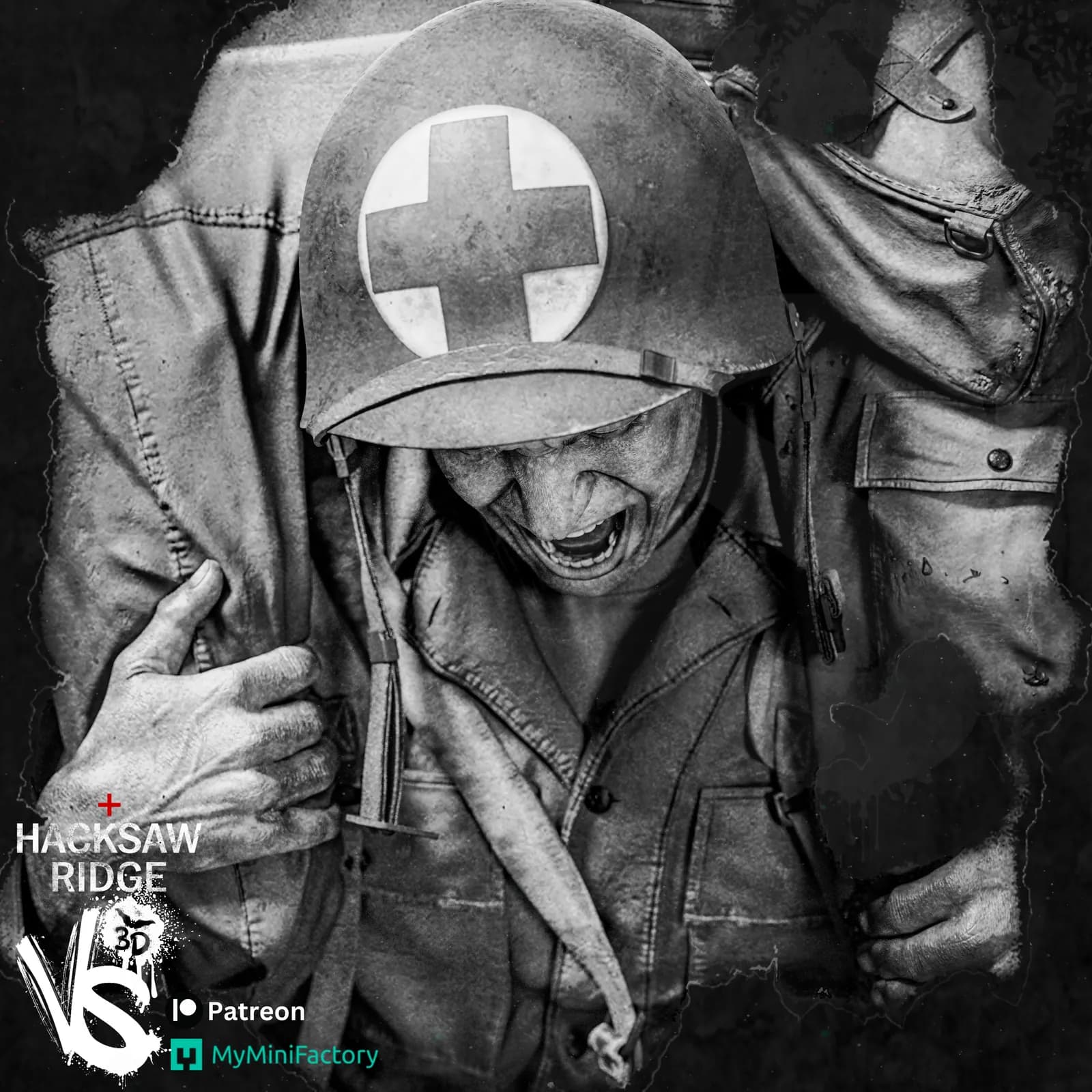 STL - Soldado de Hacksaw Ridge render 5