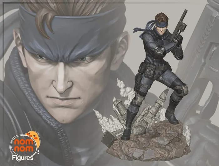 STL - solid snake 178mm render 5