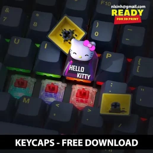 STL - some free keycaps