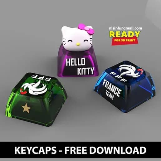 STL - some free keycaps