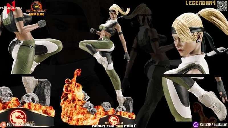 STL - Sonya Blade Mortal Kombat Figura