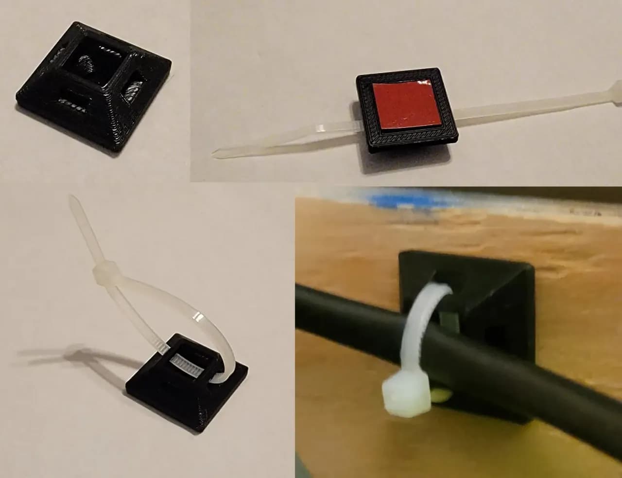 STL - Soporte de cable con abrazadera