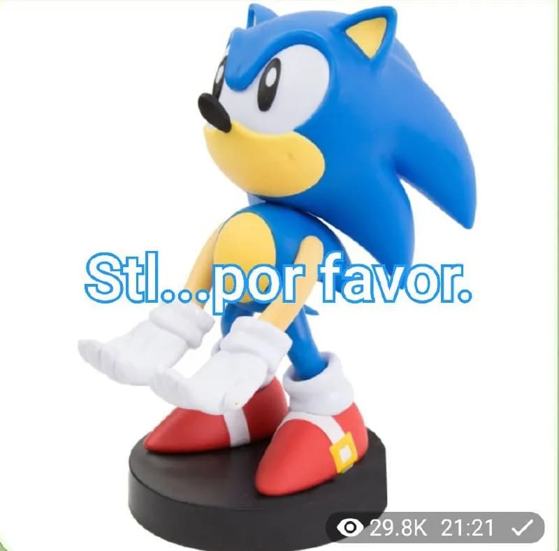 STL - Soporte de controlador de Sonic