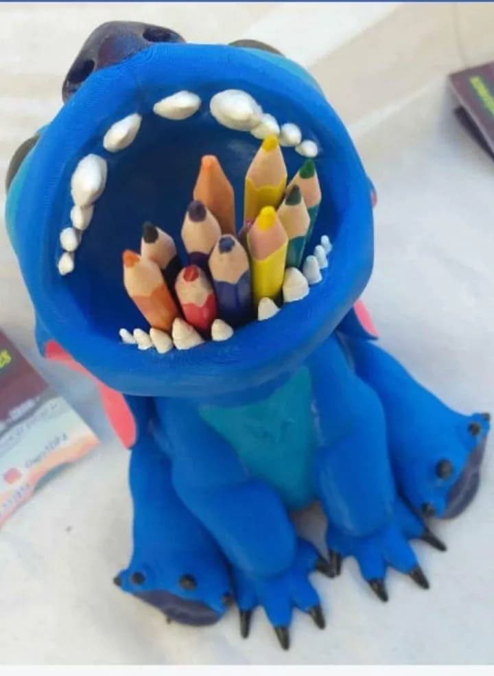 STL - Soporte de Lápices de Stitch