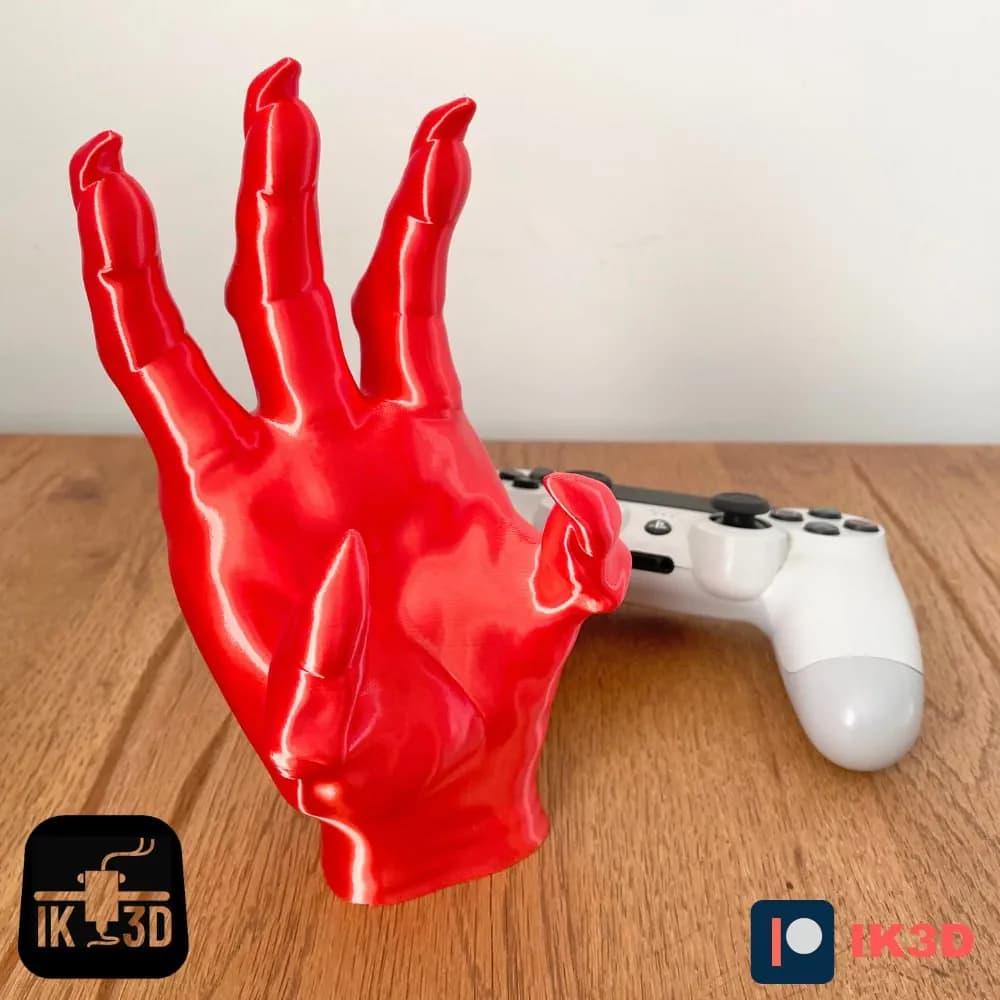 STL - Soporte de mando mano de demonio render 2
