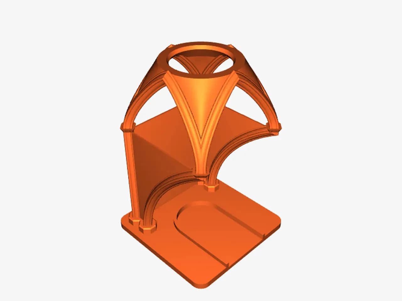 STL - Soporte de pintura gótico render 3