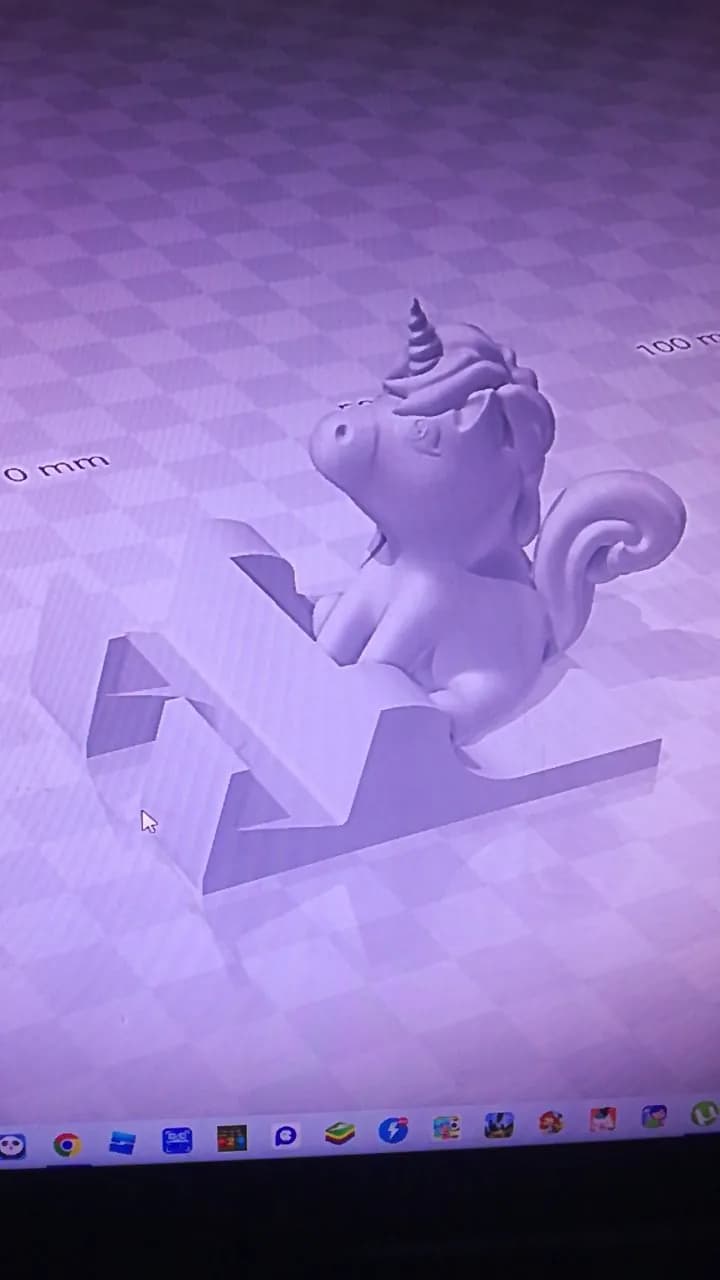 STL - Soporte de unicornio en nube